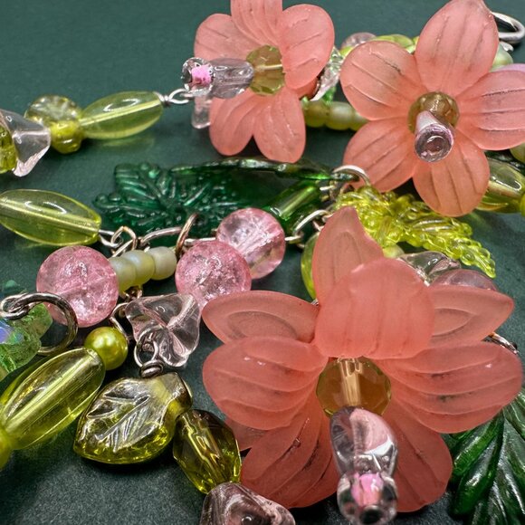 NEW - Handmade - Floral, Beaded Purse/Bag Charm - Picture 11 of 11